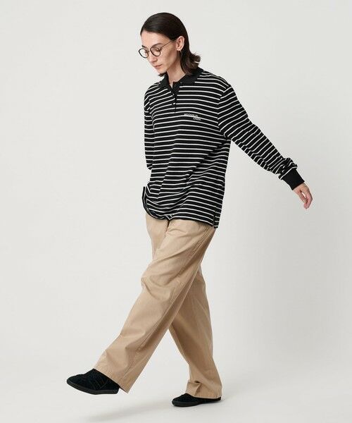 BEAUTY&YOUTH UNITED ARROWS / ビューティー&ユース ユナイテッドアローズ ポロシャツ | ＜MOONSUN＞ボーダー ロングスリーブポロシャツ | 詳細3