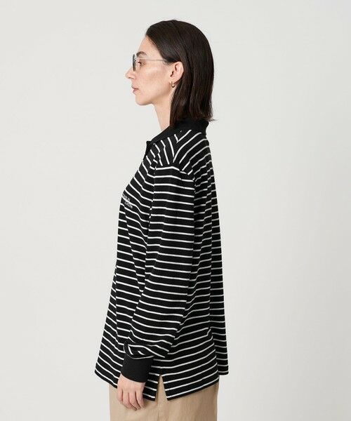 BEAUTY&YOUTH UNITED ARROWS / ビューティー&ユース ユナイテッドアローズ ポロシャツ | ＜MOONSUN＞ボーダー ロングスリーブポロシャツ | 詳細7