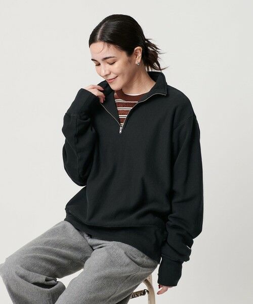 BEAUTY&YOUTH UNITED ARROWS / ビューティー&ユース ユナイテッドアローズ スウェット | 【別注】＜Champion＞ハーフジッププルオーバー | 詳細1