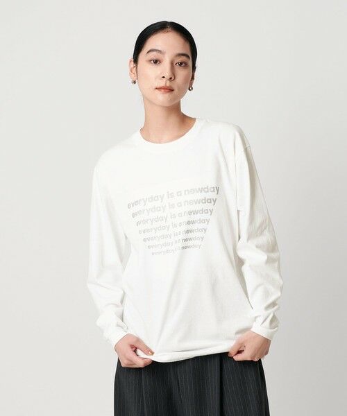 BEAUTY&YOUTH UNITED ARROWS / ビューティー&ユース ユナイテッドアローズ Tシャツ | 【別注】＜OAFISH＞プリントロングスリーブTシャツ | 詳細2