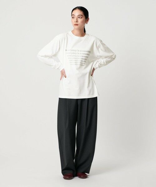 BEAUTY&YOUTH UNITED ARROWS / ビューティー&ユース ユナイテッドアローズ Tシャツ | 【別注】＜OAFISH＞プリントロングスリーブTシャツ | 詳細3