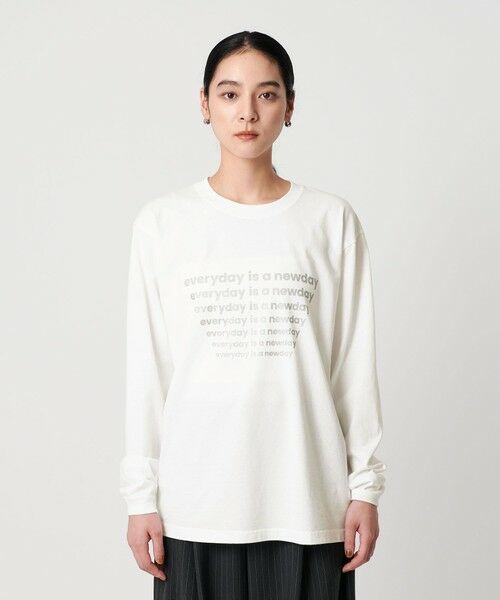 BEAUTY&YOUTH UNITED ARROWS / ビューティー&ユース ユナイテッドアローズ Tシャツ | 【別注】＜OAFISH＞プリントロングスリーブTシャツ | 詳細4