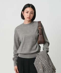 BEAUTY&YOUTH UNITED ARROWS / ビューティー&ユース ユナイテッドアローズ ニット・セーター | ウールポリエステル ハイゲージクルーネックニット ウォッシャブル