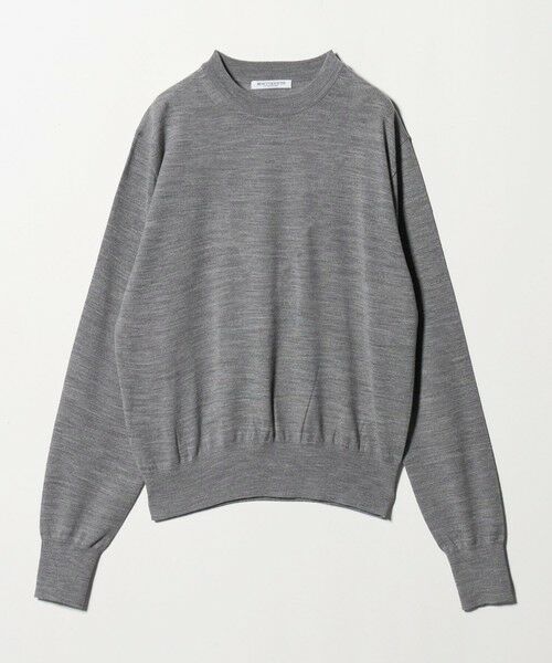 BEAUTY&YOUTH UNITED ARROWS / ビューティー&ユース ユナイテッドアローズ ニット・セーター | ウールポリエステル ハイゲージクルーネックニット ウォッシャブル | 詳細7