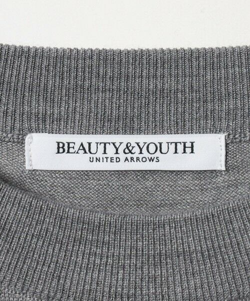 BEAUTY&YOUTH UNITED ARROWS / ビューティー&ユース ユナイテッドアローズ ニット・セーター | ウールポリエステル ハイゲージクルーネックニット ウォッシャブル | 詳細14