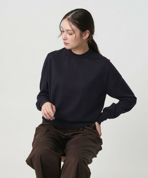 BEAUTY&YOUTH UNITED ARROWS / ビューティー&ユース ユナイテッドアローズ ニット・セーター | ウールポリエステル ハイゲージクルーネックニット ウォッシャブル | 詳細25