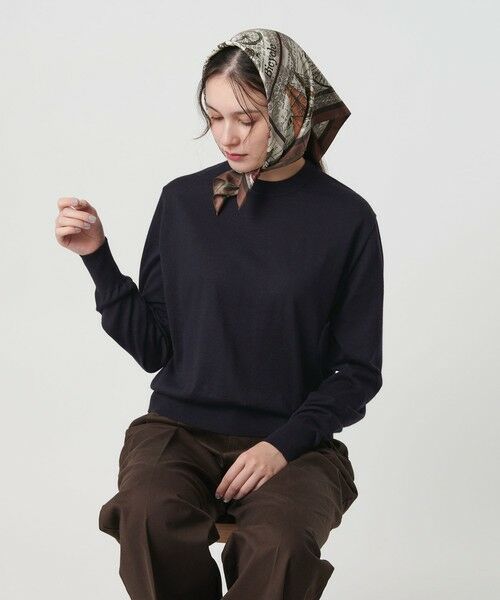BEAUTY&YOUTH UNITED ARROWS / ビューティー&ユース ユナイテッドアローズ ニット・セーター | ウールポリエステル ハイゲージクルーネックニット ウォッシャブル | 詳細22