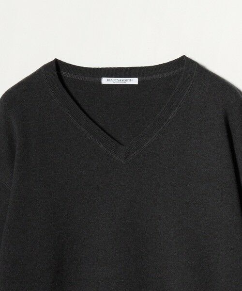 BEAUTY&YOUTH UNITED ARROWS / ビューティー&ユース ユナイテッドアローズ ニット・セーター | ソフトコットン Vネック スムース ニットプルオーバー ウォッシャブル | 詳細5