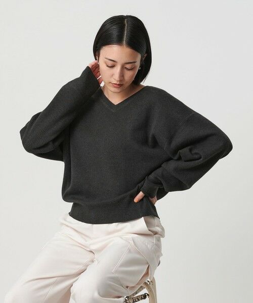BEAUTY&YOUTH UNITED ARROWS / ビューティー&ユース ユナイテッドアローズ ニット・セーター | ソフトコットン Vネック スムース ニットプルオーバー ウォッシャブル | 詳細1