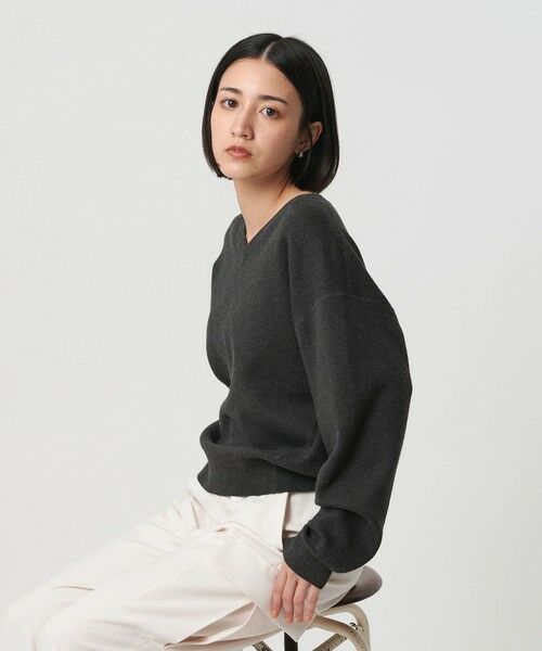BEAUTY&YOUTH UNITED ARROWS / ビューティー&ユース ユナイテッドアローズ ニット・セーター | ソフトコットン Vネック スムース ニットプルオーバー ウォッシャブル | 詳細2
