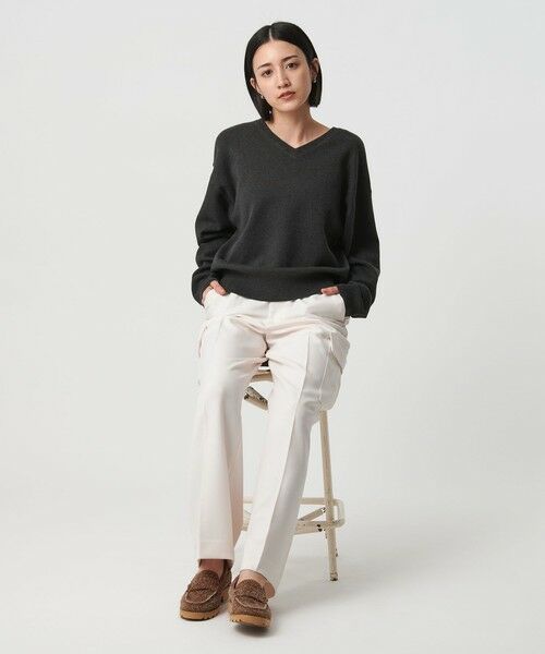 BEAUTY&YOUTH UNITED ARROWS / ビューティー&ユース ユナイテッドアローズ ニット・セーター | ソフトコットン Vネック スムース ニットプルオーバー ウォッシャブル | 詳細3