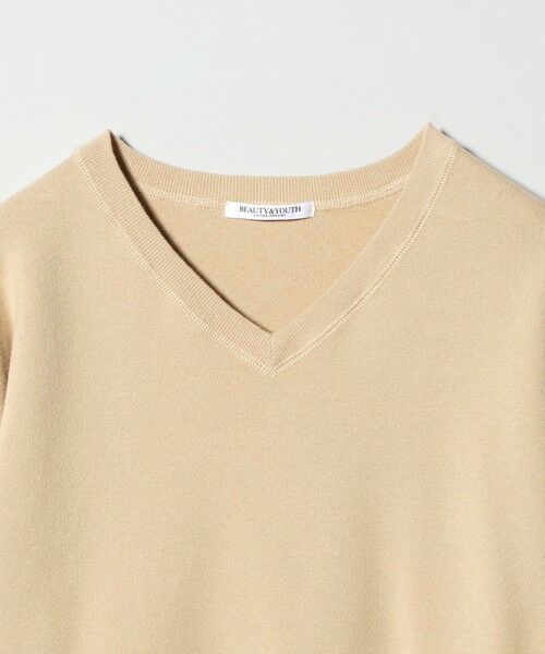 BEAUTY&YOUTH UNITED ARROWS / ビューティー&ユース ユナイテッドアローズ ニット・セーター | ソフトコットン Vネック スムース ニットプルオーバー ウォッシャブル | 詳細14
