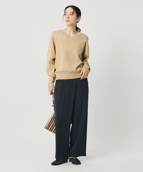 BEAUTY&YOUTH UNITED ARROWS / ビューティー&ユース ユナイテッドアローズ ニット・セーター | ソフトコットン Vネック スムース ニットプルオーバー ウォッシャブル | 詳細9