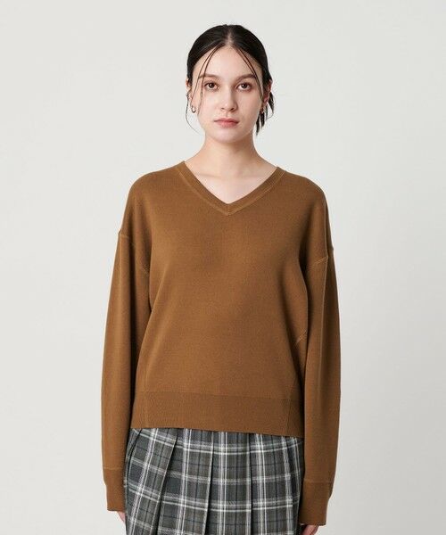 BEAUTY&YOUTH UNITED ARROWS / ビューティー&ユース ユナイテッドアローズ ニット・セーター | ソフトコットン Vネック スムース ニットプルオーバー ウォッシャブル | 詳細16