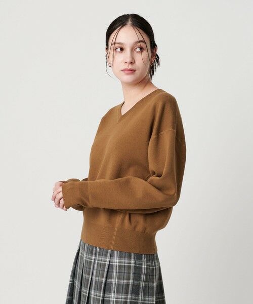BEAUTY&YOUTH UNITED ARROWS / ビューティー&ユース ユナイテッドアローズ ニット・セーター | ソフトコットン Vネック スムース ニットプルオーバー ウォッシャブル | 詳細14