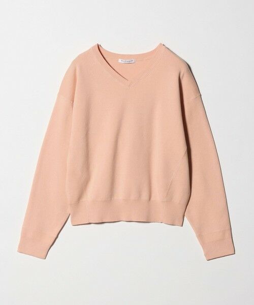 BEAUTY&YOUTH UNITED ARROWS / ビューティー&ユース ユナイテッドアローズ ニット・セーター | ソフトコットン Vネック スムース ニットプルオーバー ウォッシャブル（SHERBET）