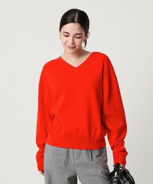 BEAUTY&YOUTH UNITED ARROWS / ビューティー&ユース ユナイテッドアローズ ニット・セーター | ソフトコットン Vネック スムース ニットプルオーバー ウォッシャブル | 詳細25