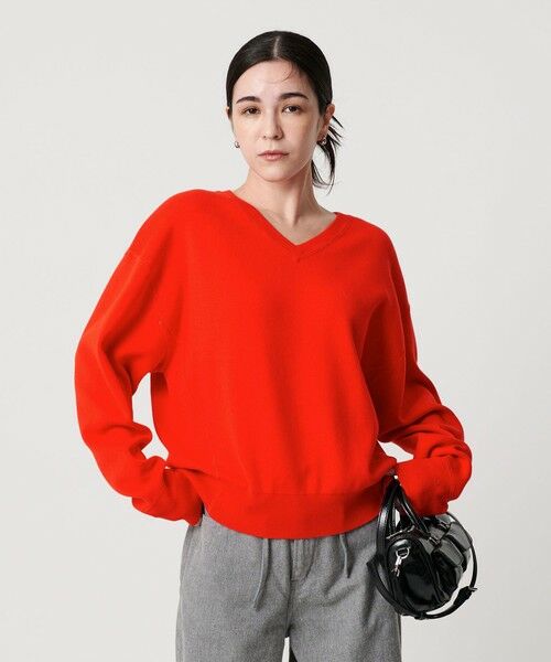 BEAUTY&YOUTH UNITED ARROWS / ビューティー&ユース ユナイテッドアローズ ニット・セーター | ソフトコットン Vネック スムース ニットプルオーバー ウォッシャブル | 詳細24