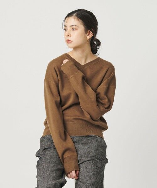 BEAUTY&YOUTH UNITED ARROWS / ビューティー&ユース ユナイテッドアローズ ニット・セーター | ソフトコットン Vネック スムース ニットプルオーバー ウォッシャブル | 詳細28
