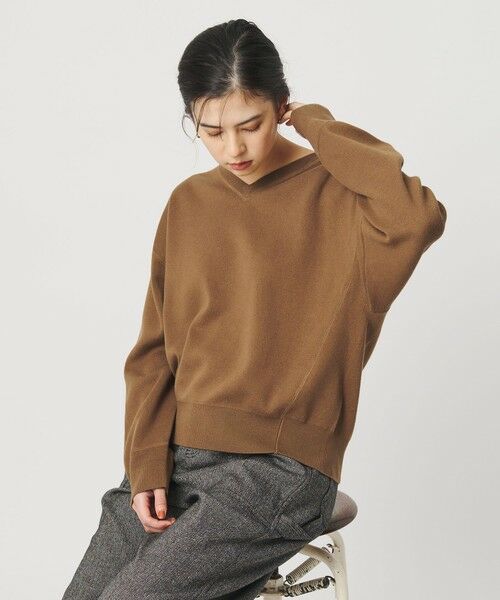 BEAUTY&YOUTH UNITED ARROWS / ビューティー&ユース ユナイテッドアローズ ニット・セーター | ソフトコットン Vネック スムース ニットプルオーバー ウォッシャブル | 詳細29