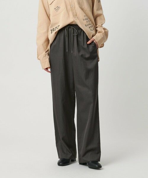BEAUTY&YOUTH UNITED ARROWS / ビューティー&ユース ユナイテッドアローズ その他パンツ | コットンレーヨンサテン ドローストワイドパンツ | 詳細7