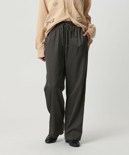 BEAUTY&YOUTH UNITED ARROWS / ビューティー&ユース ユナイテッドアローズ その他パンツ | コットンレーヨンサテン ドローストワイドパンツ | 詳細8