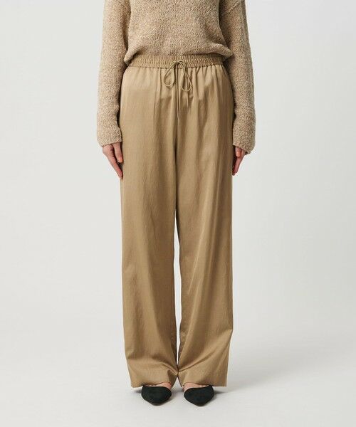BEAUTY&YOUTH UNITED ARROWS / ビューティー&ユース ユナイテッドアローズ その他パンツ | コットンレーヨンサテン ドローストワイドパンツ | 詳細13