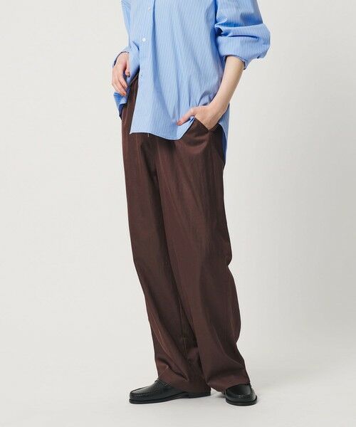 BEAUTY&YOUTH UNITED ARROWS / ビューティー&ユース ユナイテッドアローズ その他パンツ | コットンレーヨンサテン ドローストワイドパンツ | 詳細27