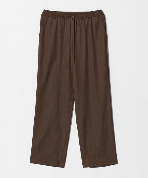 BEAUTY&YOUTH UNITED ARROWS / ビューティー&ユース ユナイテッドアローズ その他パンツ | コットンレーヨンサテン ドローストワイドパンツ（DK.BROWN）