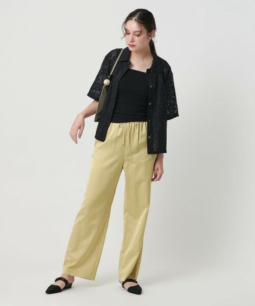 BEAUTY&YOUTH UNITED ARROWS / ビューティー&ユース ユナイテッドアローズ その他パンツ | コットンレーヨンサテン ドローストワイドパンツ | 詳細25