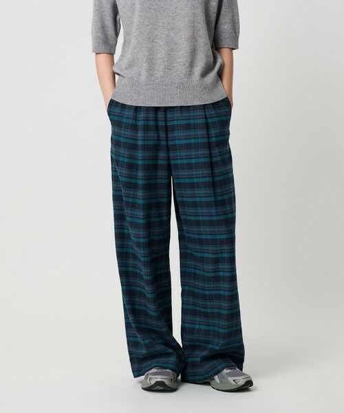 BEAUTY & YOUTH UNITED ARROWS/ビューティー&ユース ユナイテッドアローズ コットンフランネルチェック パジャマパンツ COBALT M BEAUTY & YOUTH UNITED ARROWS/ビューティー&ユース ユナイテッドアローズ コットンフランネルチェック パジャマパンツ COBALT M