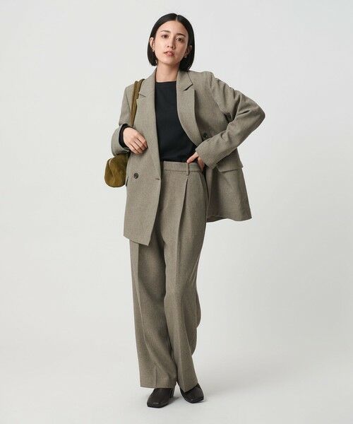 BEAUTY&YOUTH UNITED ARROWS / ビューティー&ユース ユナイテッドアローズ スラックス・ドレスパンツ | ポリエステルブレンド バックゴムストレートパンツ | 詳細3