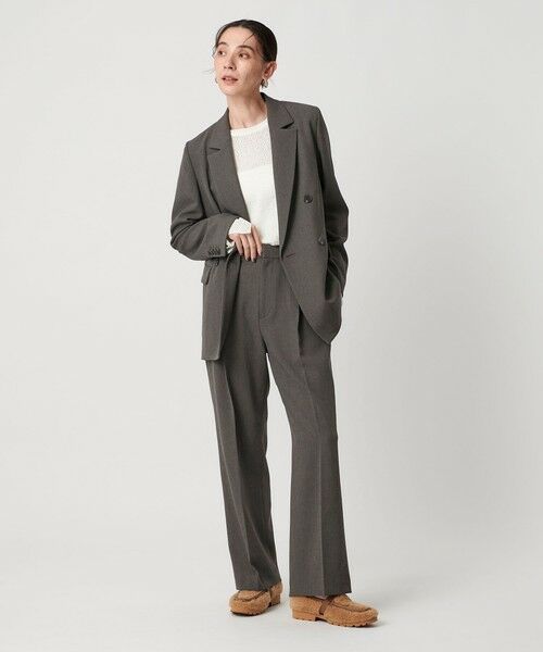 BEAUTY & YOUTH UNITED ARROWS/ビューティー&ユース ユナイテッドアローズ ポリエステルブレンド バックゴムストレートパンツ MD. GRAY M BEAUTY & YOUTH UNITED ARROWS/ビューティー&ユース ユナイテッドアローズ ポリエステルブレンド バックゴムストレートパンツ MD. GRAY M