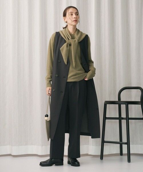 BEAUTY&YOUTH UNITED ARROWS / ビューティー&ユース ユナイテッドアローズ スラックス・ドレスパンツ | ポリエステルブレンド バックゴムストレートパンツ | 詳細28