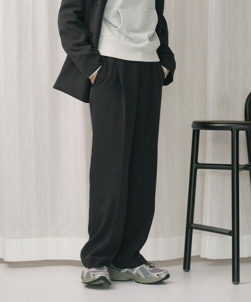 BEAUTY&YOUTH UNITED ARROWS / ビューティー&ユース ユナイテッドアローズ スラックス・ドレスパンツ | ポリエステルブレンド バックゴムストレートパンツ | 詳細20