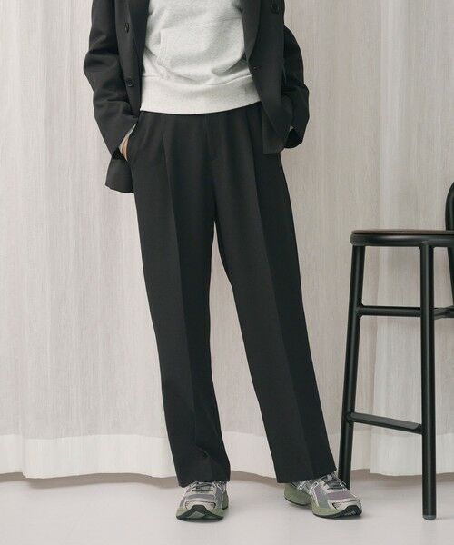 BEAUTY & YOUTH UNITED ARROWS/ビューティー&ユース ユナイテッドアローズ ポリエステルブレンド バックゴムストレートパンツ DK. GRAY M BEAUTY & YOUTH UNITED ARROWS/ビューティー&ユース ユナイテッドアローズ ポリエステルブレンド バックゴムストレートパンツ DK. GRAY M