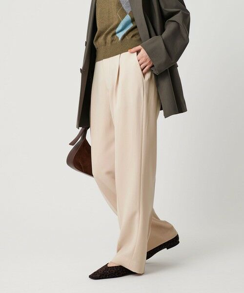 BEAUTY&YOUTH UNITED ARROWS / ビューティー&ユース ユナイテッドアローズ その他パンツ | タックワイドストレートパンツ ウォッシャブル | 詳細2