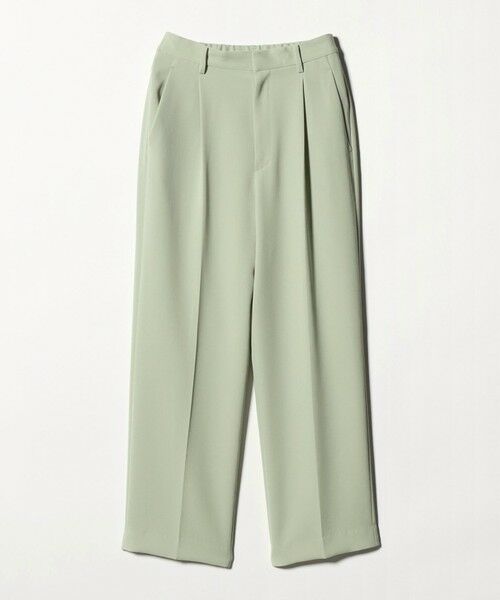 BEAUTY&YOUTH UNITED ARROWS / ビューティー&ユース ユナイテッドアローズ その他パンツ | タックワイドストレートパンツ ウォッシャブル（LIME）