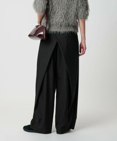 BEAUTY&YOUTH UNITED ARROWS / ビューティー&ユース ユナイテッドアローズ スラックス・ドレスパンツ | バックラップ タックワイドパンツ -ウォッシャブル-