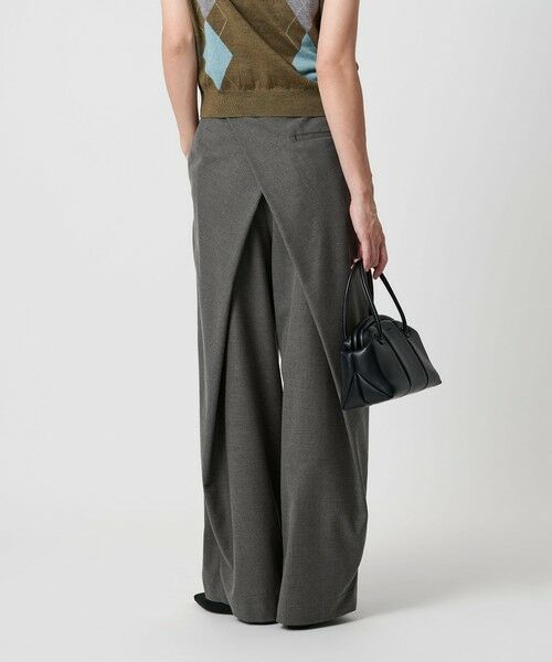 BEAUTY&YOUTH UNITED ARROWS / ビューティー&ユース ユナイテッドアローズ スラックス・ドレスパンツ | バックラップ タックワイドパンツ -ウォッシャブル- | 詳細3