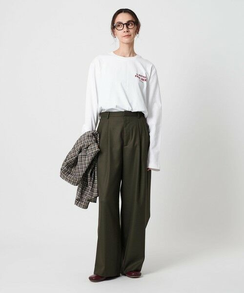 BEAUTY&YOUTH UNITED ARROWS / ビューティー&ユース ユナイテッドアローズ スラックス・ドレスパンツ | バックラップ タックワイドパンツ -ウォッシャブル- | 詳細15