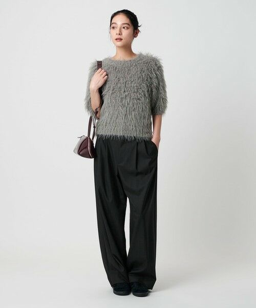 BEAUTY&YOUTH UNITED ARROWS / ビューティー&ユース ユナイテッドアローズ スラックス・ドレスパンツ | バックラップ タックワイドパンツ -ウォッシャブル- | 詳細19