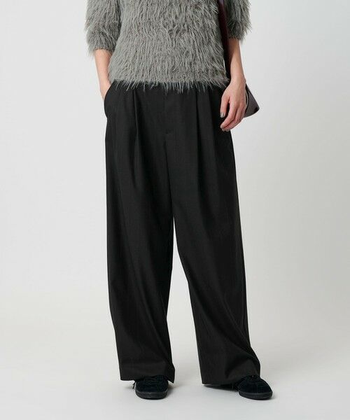 BEAUTY&YOUTH UNITED ARROWS / ビューティー&ユース ユナイテッドアローズ スラックス・ドレスパンツ | バックラップ タックワイドパンツ -ウォッシャブル- | 詳細17