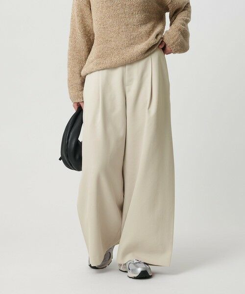 BEAUTY&YOUTH UNITED ARROWS / ビューティー&ユース ユナイテッドアローズ その他パンツ | ポリエステル プリーツワイドパンツ | 詳細1