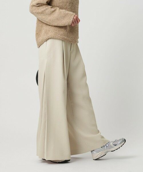 BEAUTY&YOUTH UNITED ARROWS / ビューティー&ユース ユナイテッドアローズ その他パンツ | ポリエステル プリーツワイドパンツ | 詳細2