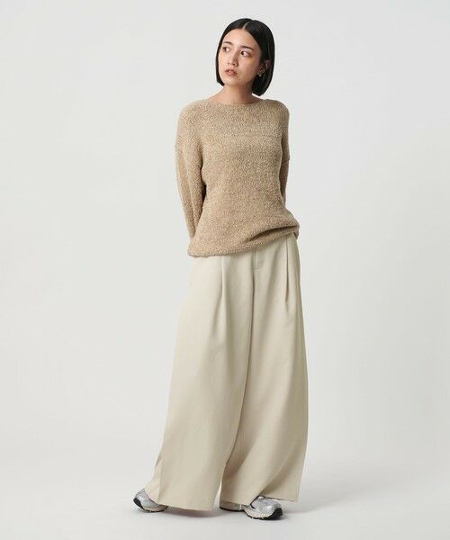 BEAUTY&YOUTH UNITED ARROWS / ビューティー&ユース ユナイテッドアローズ その他パンツ | ポリエステル プリーツワイドパンツ | 詳細3