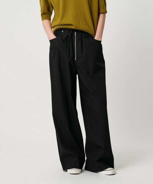 BEAUTY & YOUTH UNITED ARROWS/ビューティー&ユース ユナイテッドアローズ コットンギャバ ワイドイージーパンツ BLACK S BEAUTY & YOUTH UNITED ARROWS/ビューティー&ユース ユナイテッドアローズ コットンギャバ ワイドイージーパンツ BLACK S