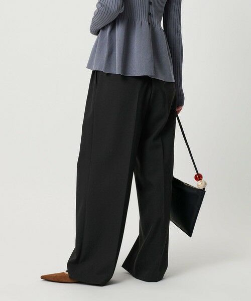 BEAUTY&YOUTH UNITED ARROWS / ビューティー&ユース ユナイテッドアローズ スラックス・ドレスパンツ | 【WEB限定 Wardrobe DAILY MINIMAL】ウールライクメランジ ワイドパンツ ウォッシャブル | 詳細2