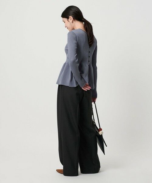 BEAUTY&YOUTH UNITED ARROWS / ビューティー&ユース ユナイテッドアローズ スラックス・ドレスパンツ | 【WEB限定 Wardrobe DAILY MINIMAL】ウールライクメランジ ワイドパンツ ウォッシャブル | 詳細4