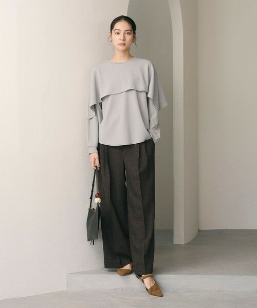 BEAUTY&YOUTH UNITED ARROWS / ビューティー&ユース ユナイテッドアローズ スラックス・ドレスパンツ | 【WEB限定 Wardrobe DAILY MINIMAL】ウールライクメランジ ワイドパンツ ウォッシャブル | 詳細11